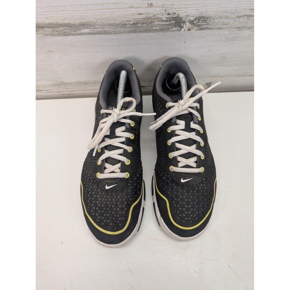 Nike Air Golf Shoes Mens Size 8 Black Spiked Low Top Sneakers 379200-018